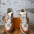 Louis Vuitton Damier Azur Orange Trainer Sneaker Sz 10.5 (9LV)