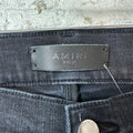 Amiri Felt Spell Distressed Black Denim Jeans Sz 30