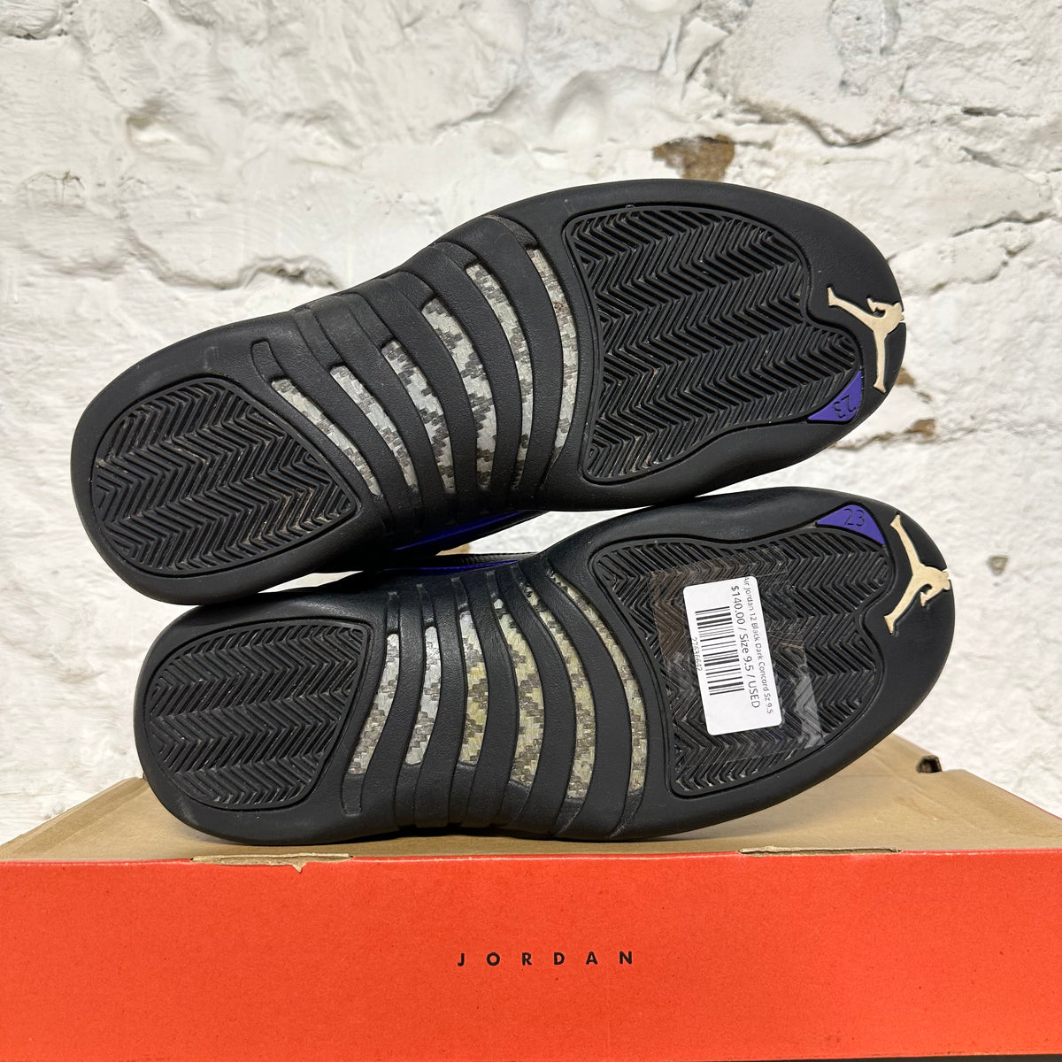 Air Jordan 12 Black Dark Concord Sz 9.5