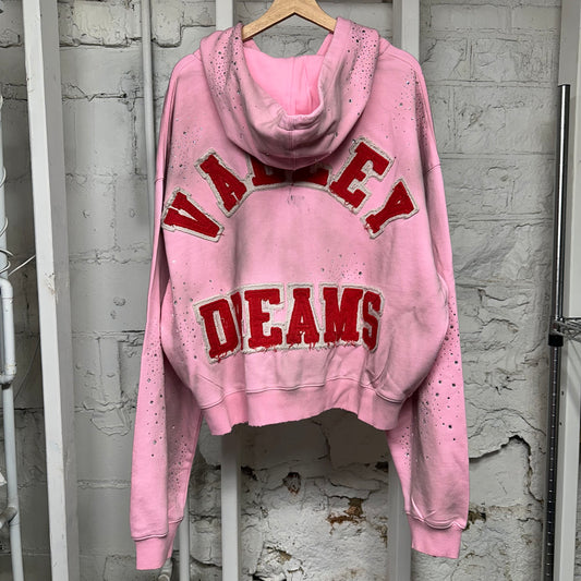 Vale Pink Portugal Zip Up Hoodie Sz XXL