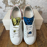 Alexander Mcqueen Multicolor Croc White Sneaker Sz 8 (41)