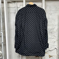 Balenciaga BB Logo Button Up Black Shirt Sz XL