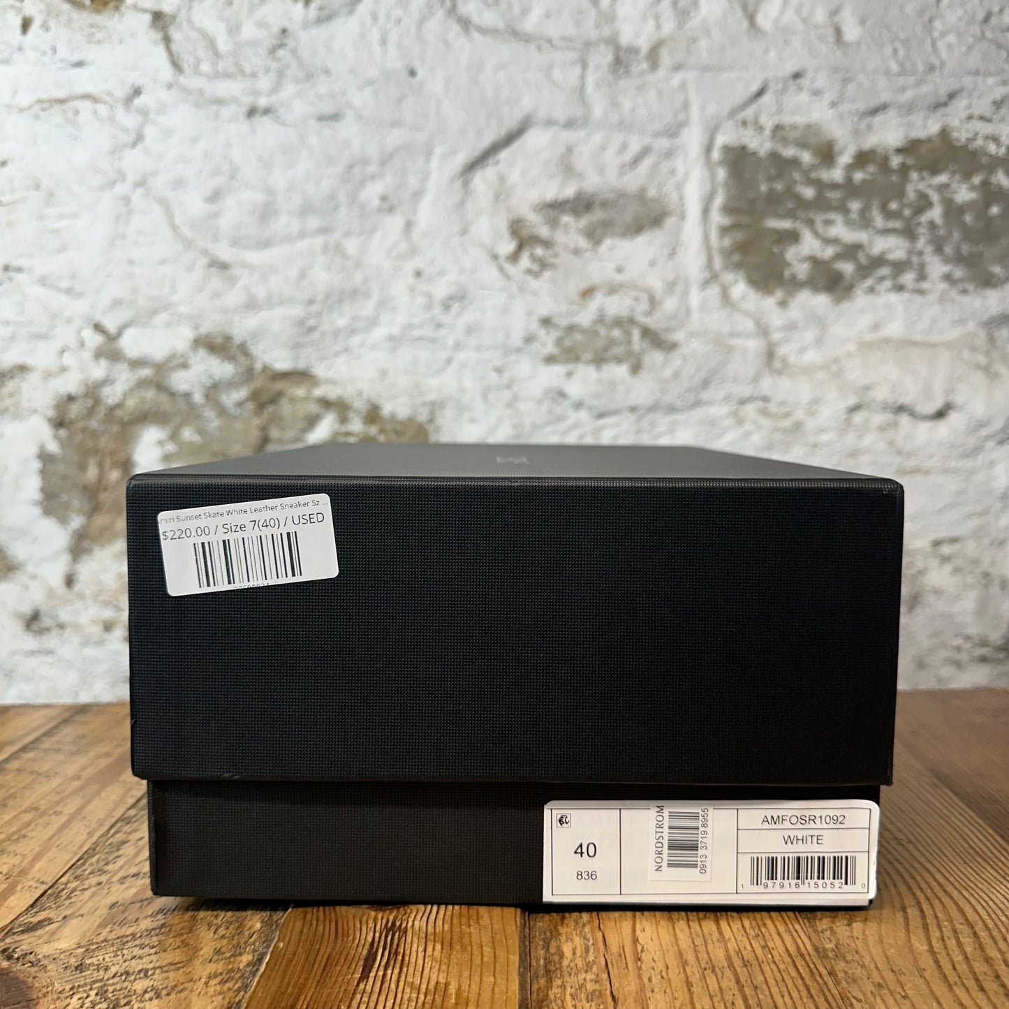 Amiri Sunset Skate White Leather Sneaker Sz 7 (40)