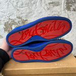 Christian Louboutin Blue Suede Spike Sneaker Sz 11 (44)