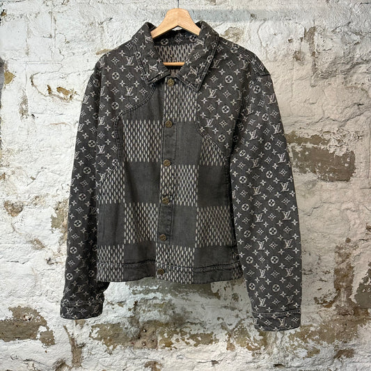 Louis Vuitton Damier Waves Denim Jacket Sz L (50)