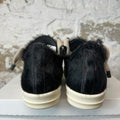 Rick Owens Jumbo Lace Pony Hair Black Milk Sneaker Sz 9 (42)
