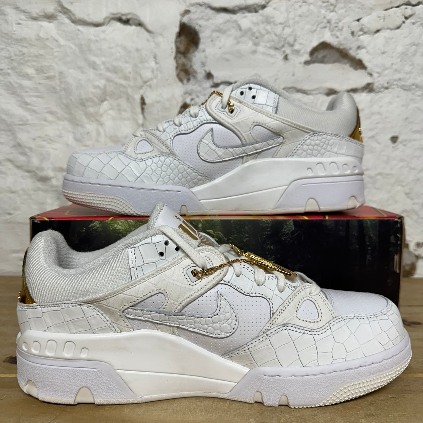 Nike Air Force 3 Low Nigo White Metallic Gold Sz 11.5 DS
