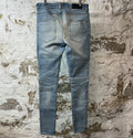 Amiri MX2 Multicolor Flannel Blue Denim Jeans Sz 32