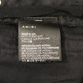 Amiri Plain Black Velour Jeans Sz 34