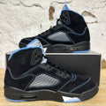 Air Jordan 5 Black University Blue Sz 9.5 DS