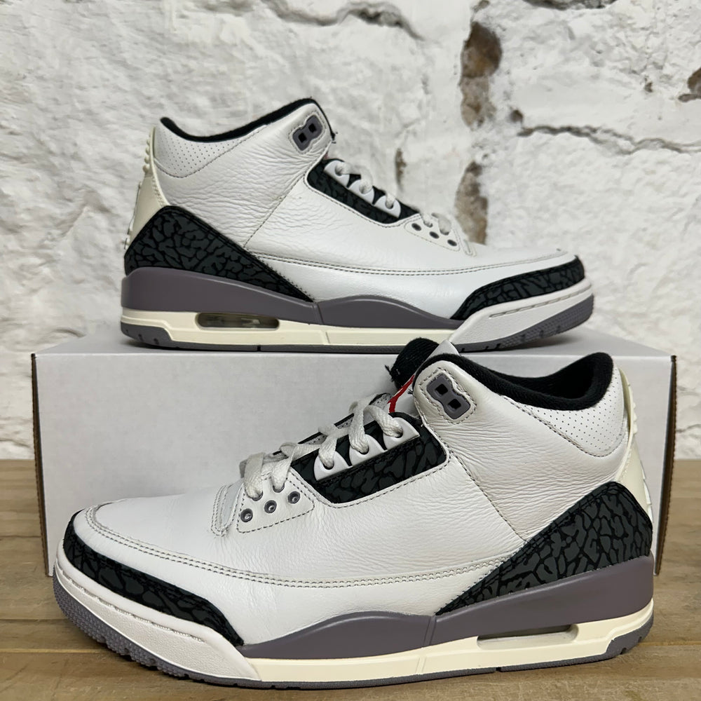 Air Jordan 3 Cement Grey Sz 9