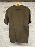 Helmut Lang 1986 Olive Brown T Shirt Sz M