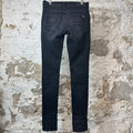Amiri MX1 Black White Woven Black Denim Jeans Sz 31