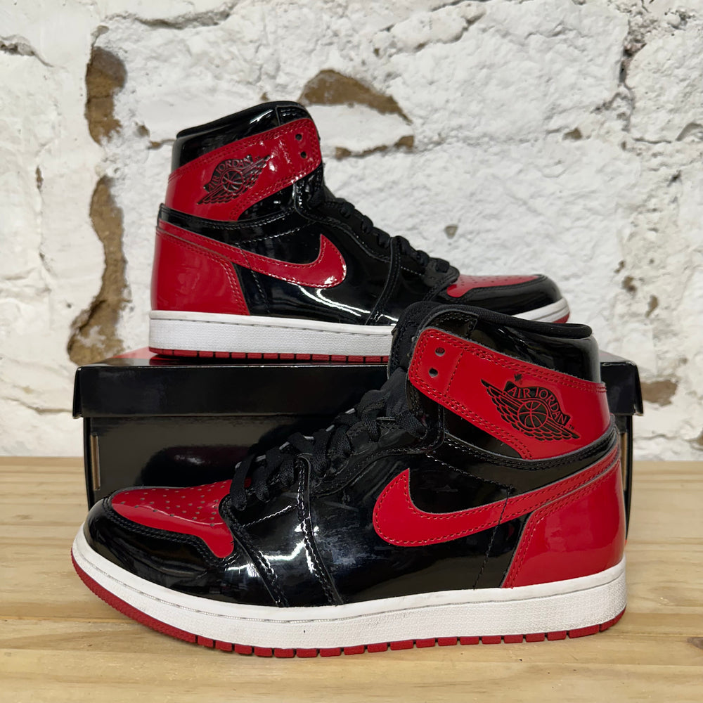 Air Jordan 1 High Patent Bred Sz 9