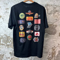 Amiri Los Angeles Logos Black T-Shirt Sz S