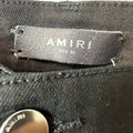Amiri Plain Black Denim Jeans Sz 36