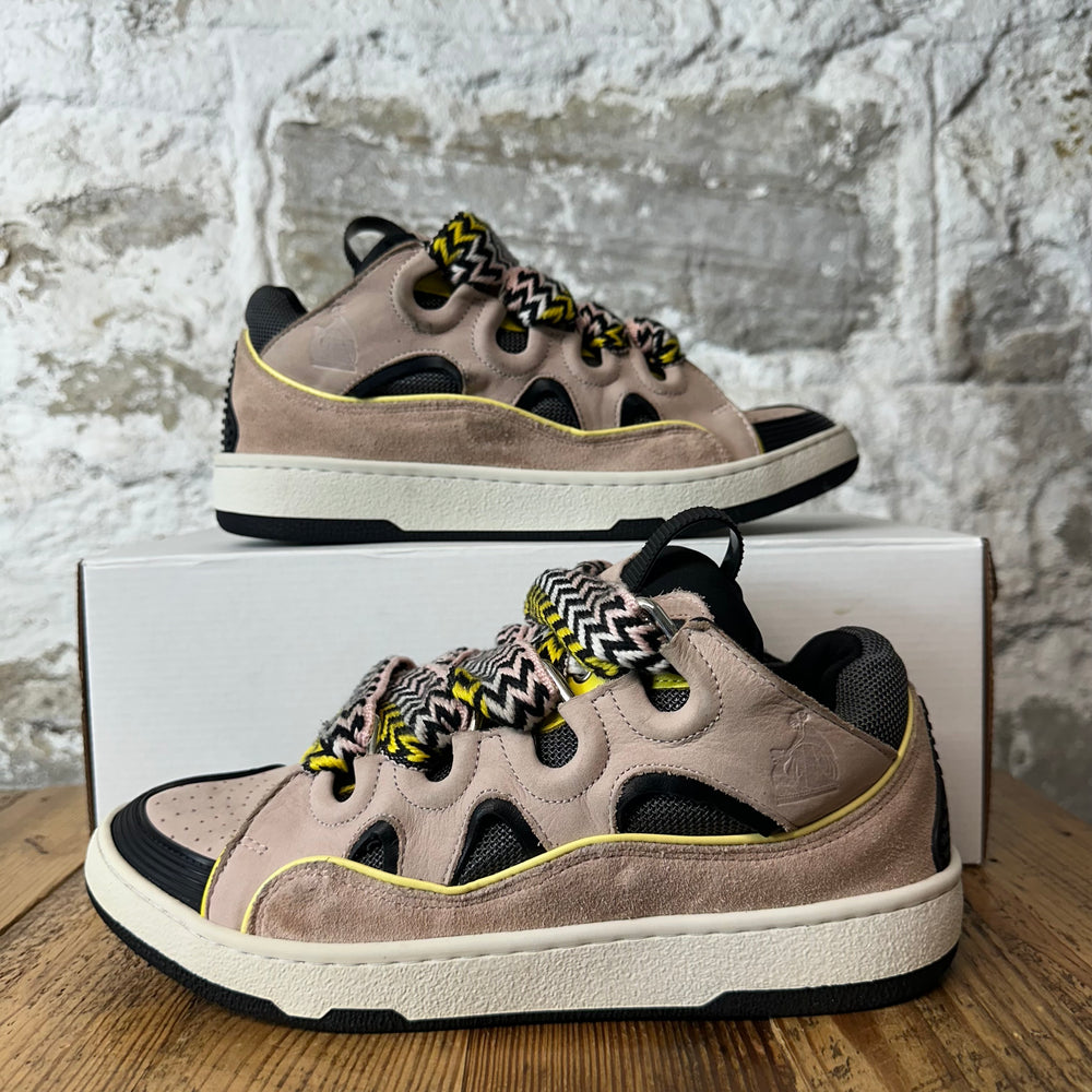 Lanvin Curb Pink White Black Sneaker Sz 7 (40)