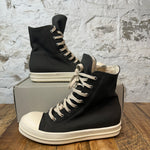 Rick Owens DRKSHDW Gray Canvas Cream High Sz 10 (43)