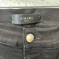 Amiri MX1 Multicolor Paisley Black Denim Jeans Sz 33