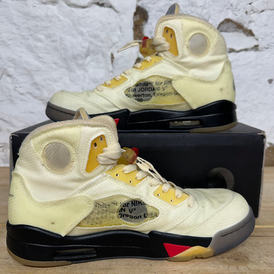 Air Jordan 5 Off-White Sail Sz 10.5