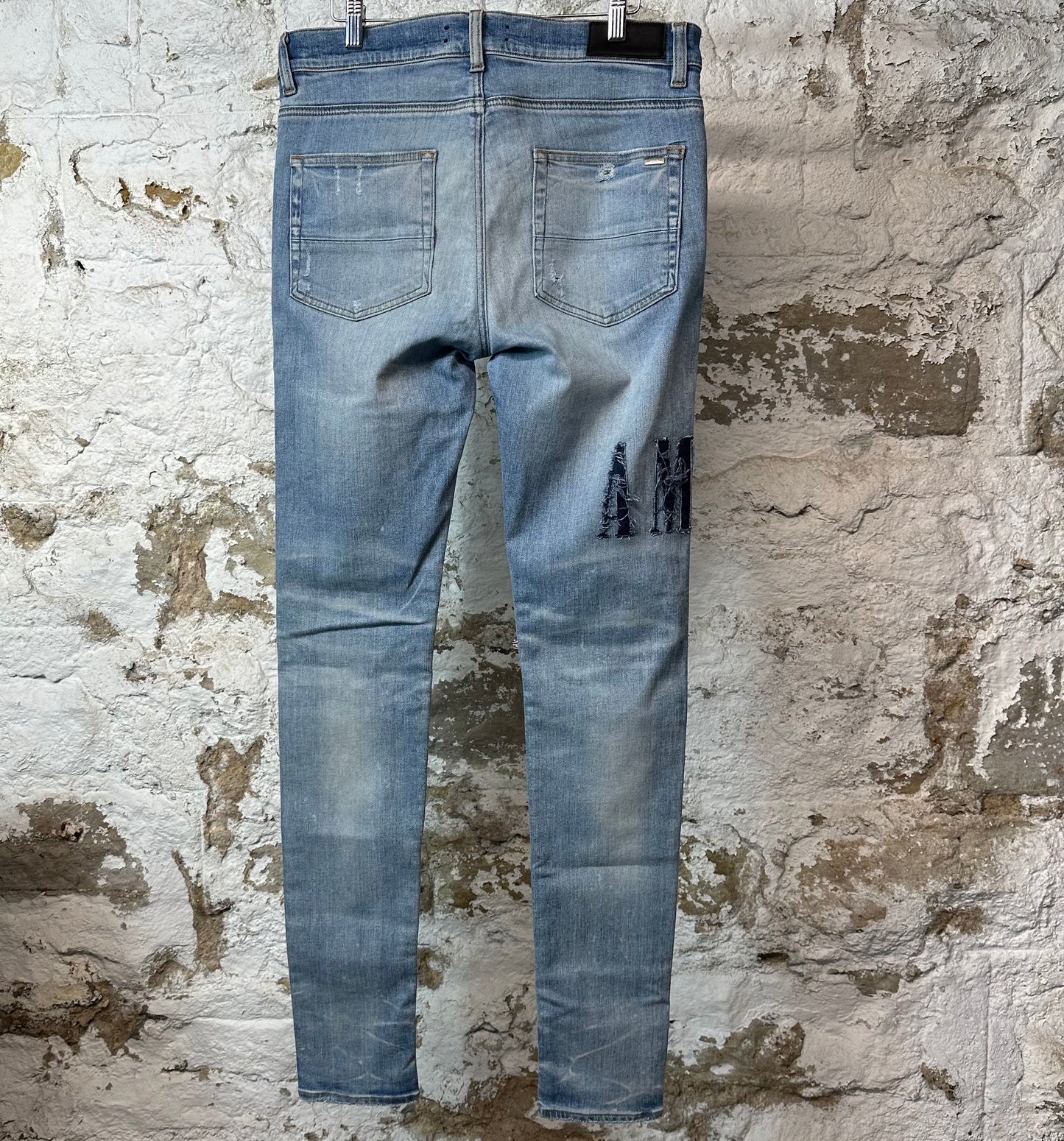 Amiri MX1 Denim Spell Blue Denim Jeans Sz 33