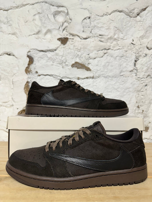Air Jordan 1 Low Travis Scott Velvet Brown Sz 11