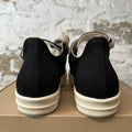 Rick Owens Jumbo Lace Black Canvas Milk Sneaker DS