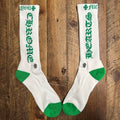 Chrome Hearts FU Green White Socks DS