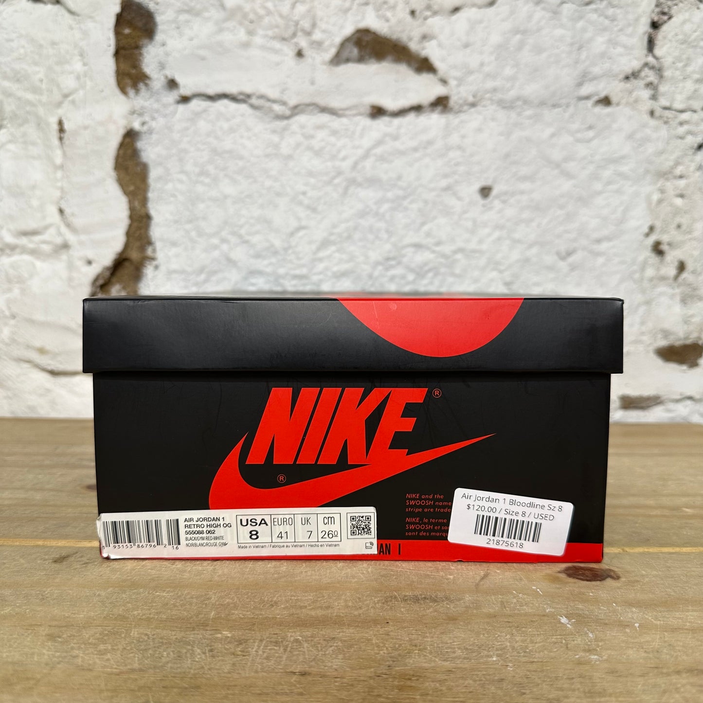 Air Jordan 1 High Bloodline Sz 8