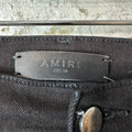 Amiri Blue Tie Dye Core Logo Black Denim Jeans Sz 36