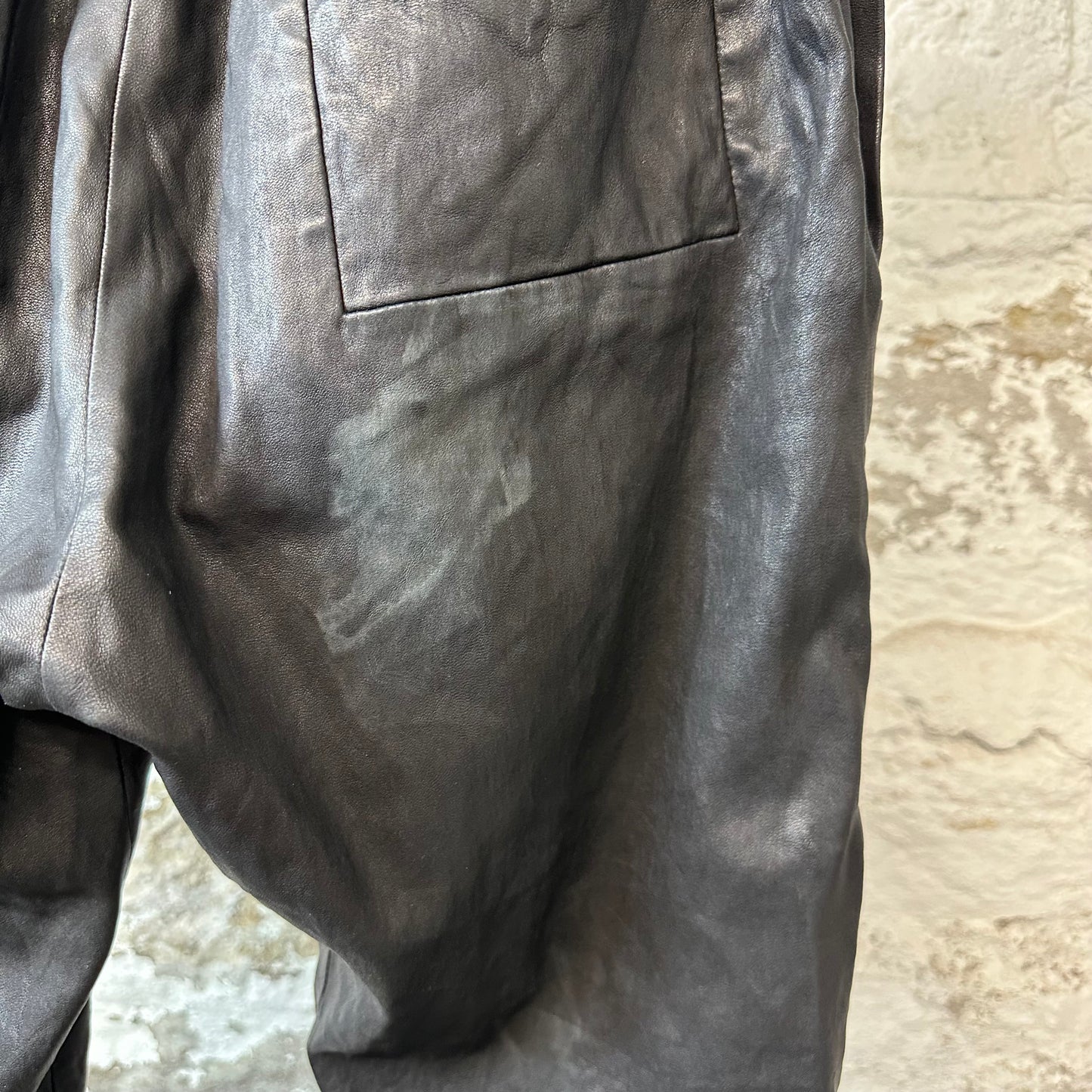 Rick Owens Luxor Leather Pants Sz S (30)