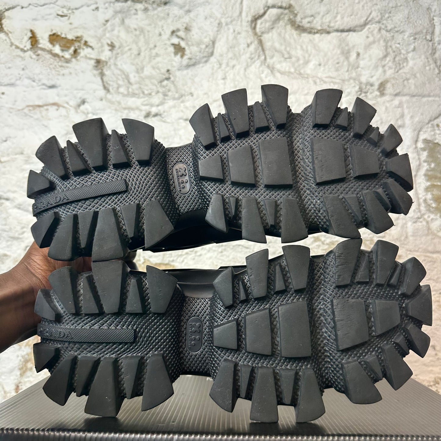 Prada Cloudbust Thunder Triple Black Sneaker Sz 9