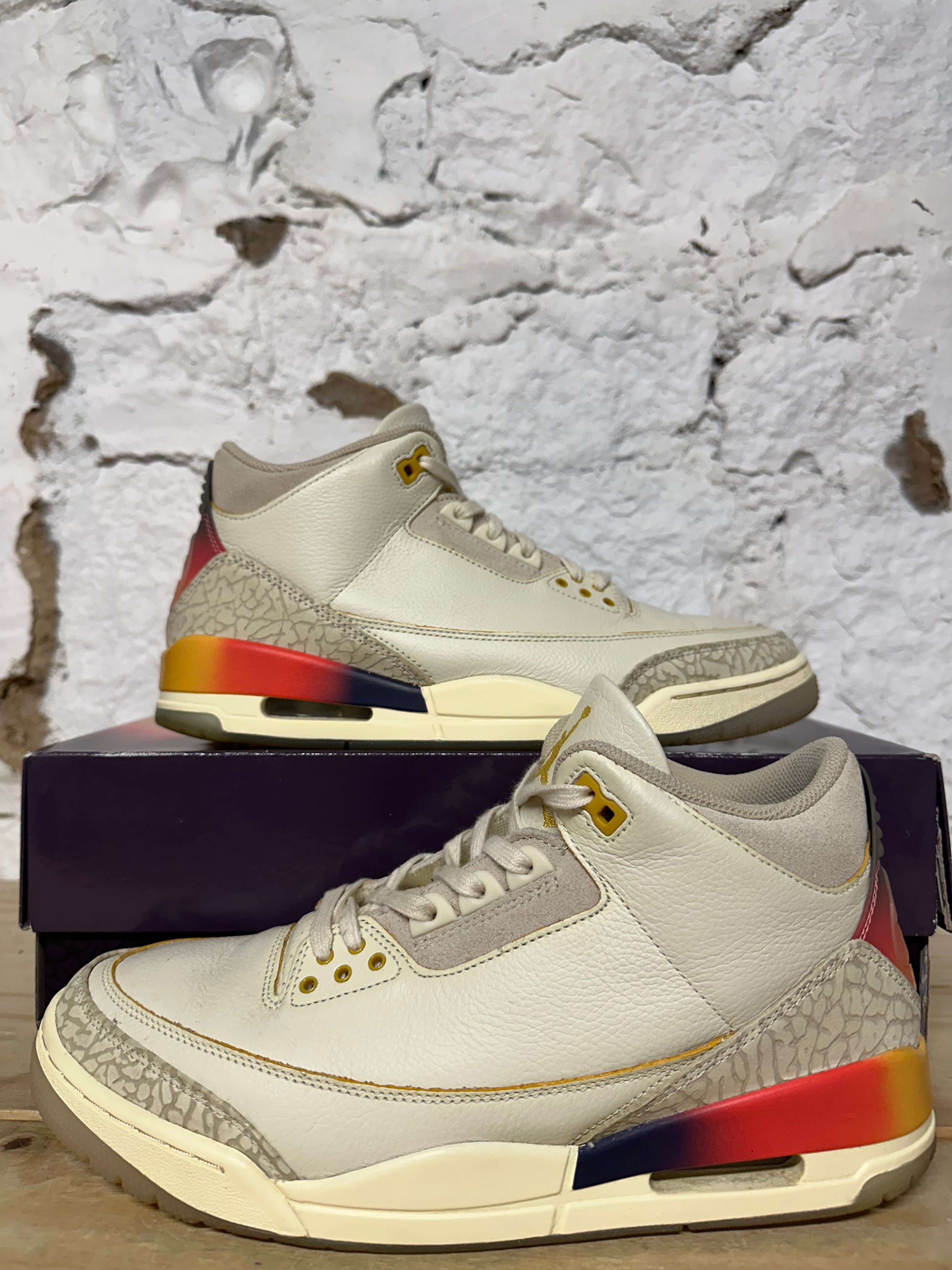 Air Jordan 3 J Balvin Sunset Sz 10.5