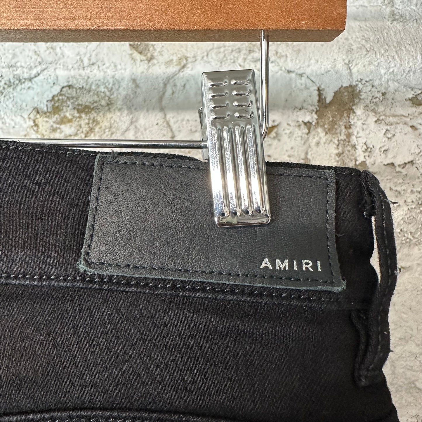 Amiri Silver Bones Black Denim Jeans Sz 30