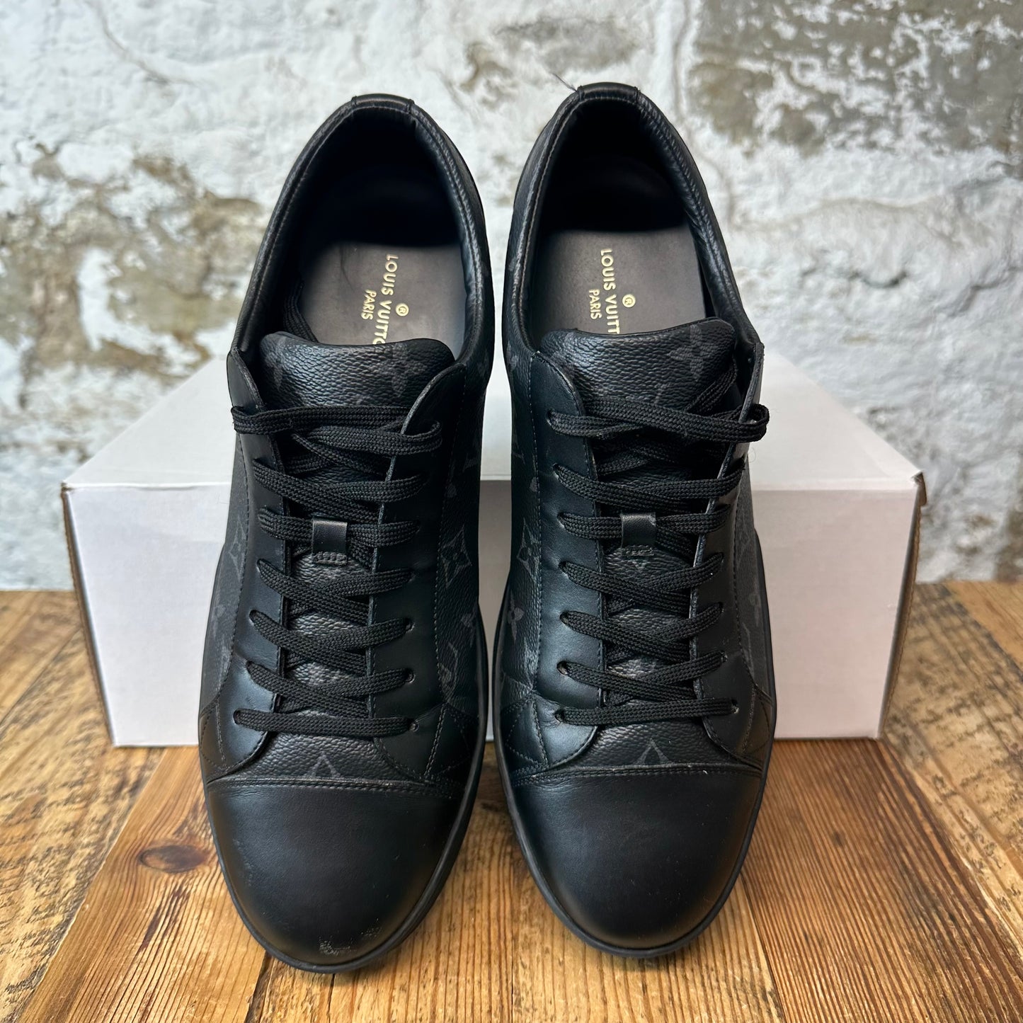 Louis Vuitton Graphite Monogram Match Up Sneaker Sz 10.5 (9LV)