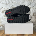 Prada Match Rose Triple Black Sneaker Sz 12