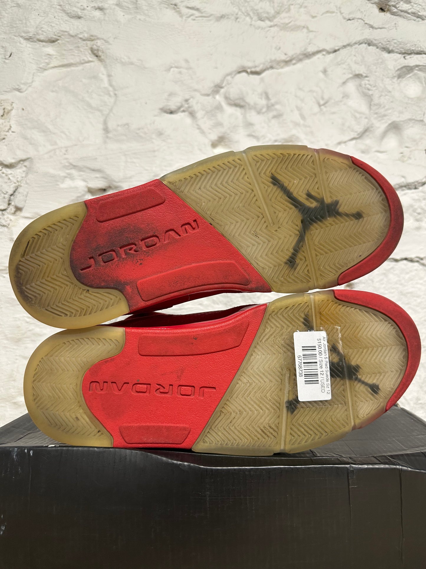 Air Jordan 5 Red Suede Sz 12