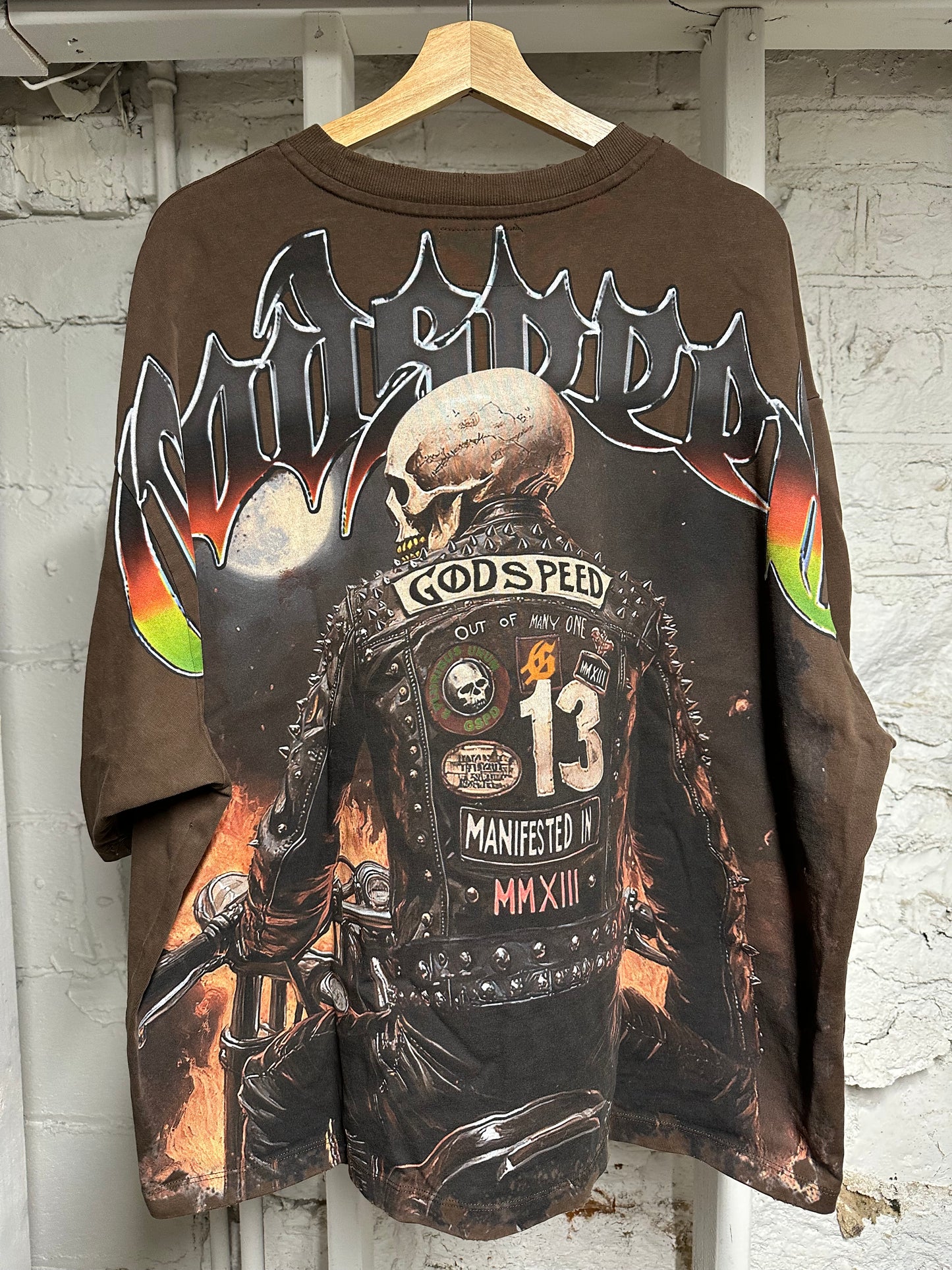 Godspeed Manifested T-shirt Brown Sz XL