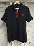 Givenchy Black Zip Polo Sz XXL (Fits L)