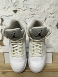 Air Jordan 5 White Metallic Sz 11.5