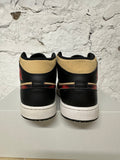 Air Jordan 1 Mid Tan Black Sz 9