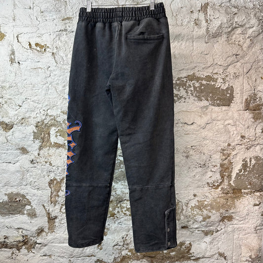 Godspeed OG Orange Logo Washed Black Sweatpants Sz S