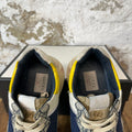 Gucci Rython Navy Yellow White Sneaker Sz 9.5