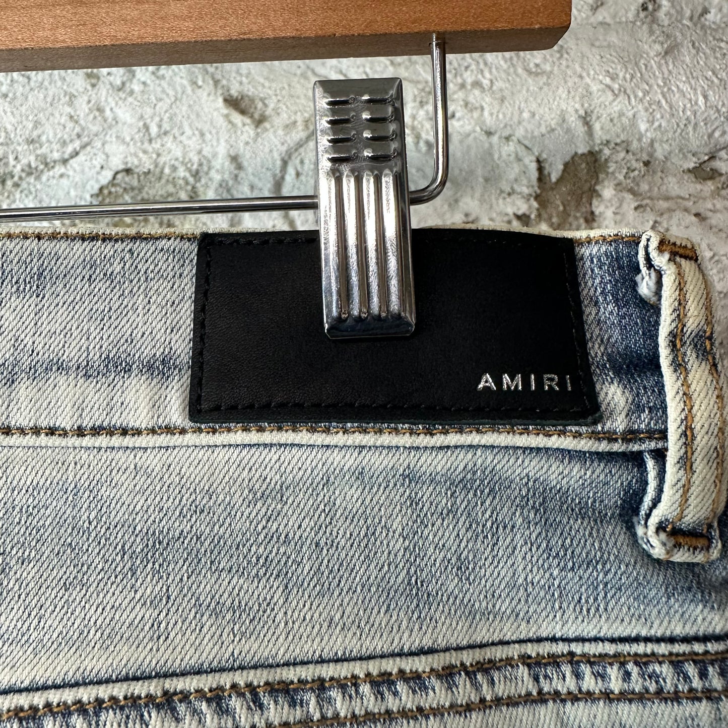Amiri MX1 Multicolor Tie Dye Washed Blue Denim Jeans Sz 31