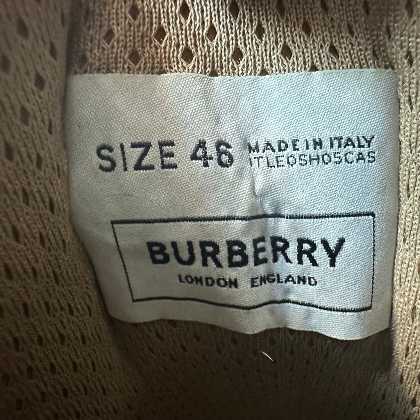 Burberry Ramsey Tan Plaid Grey Sneaker Sz 13 (46)