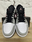 Air Jordan 1 Low Black Grey Pink Sz 10.5 DS