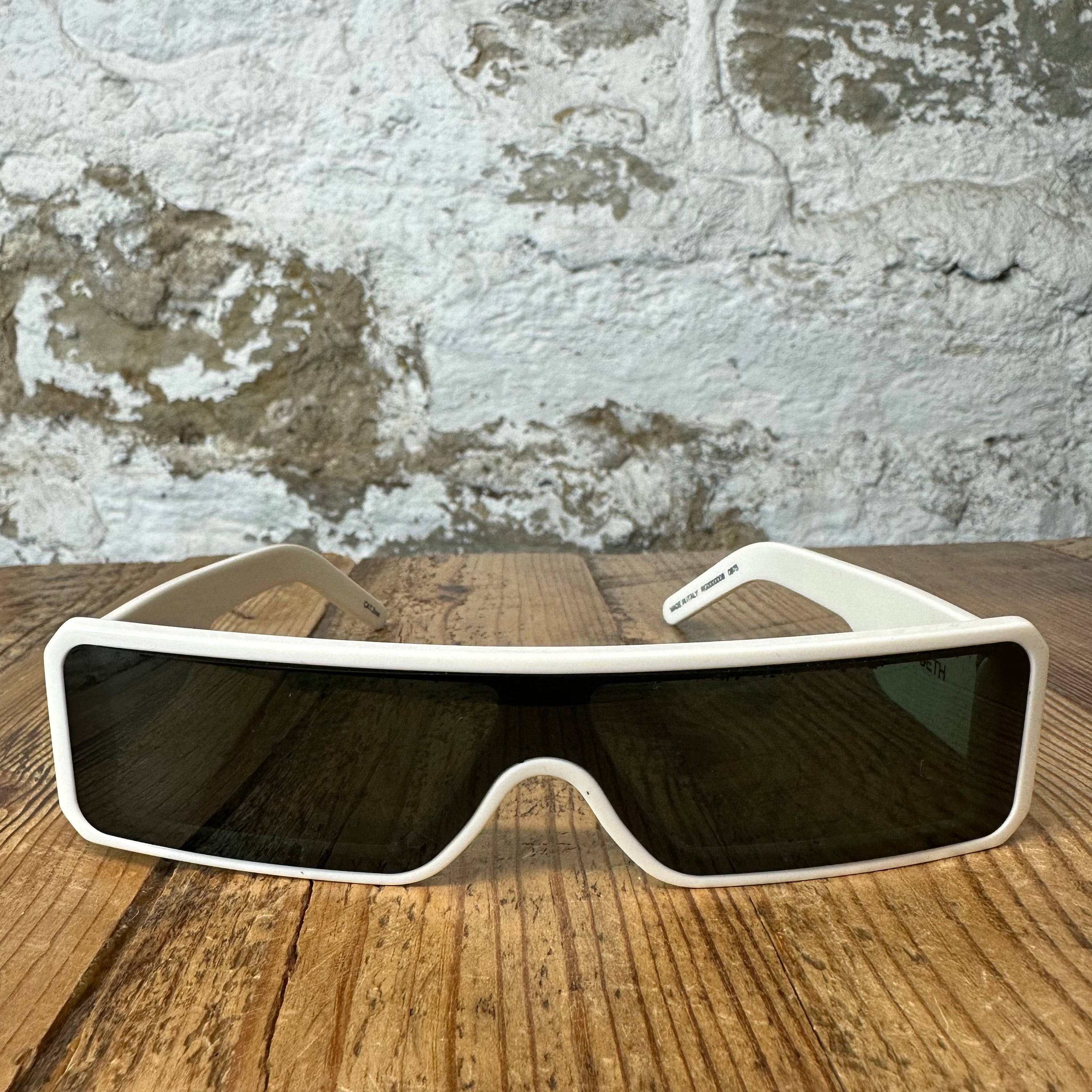 Rick Owens White Geth Glasses W/ Box