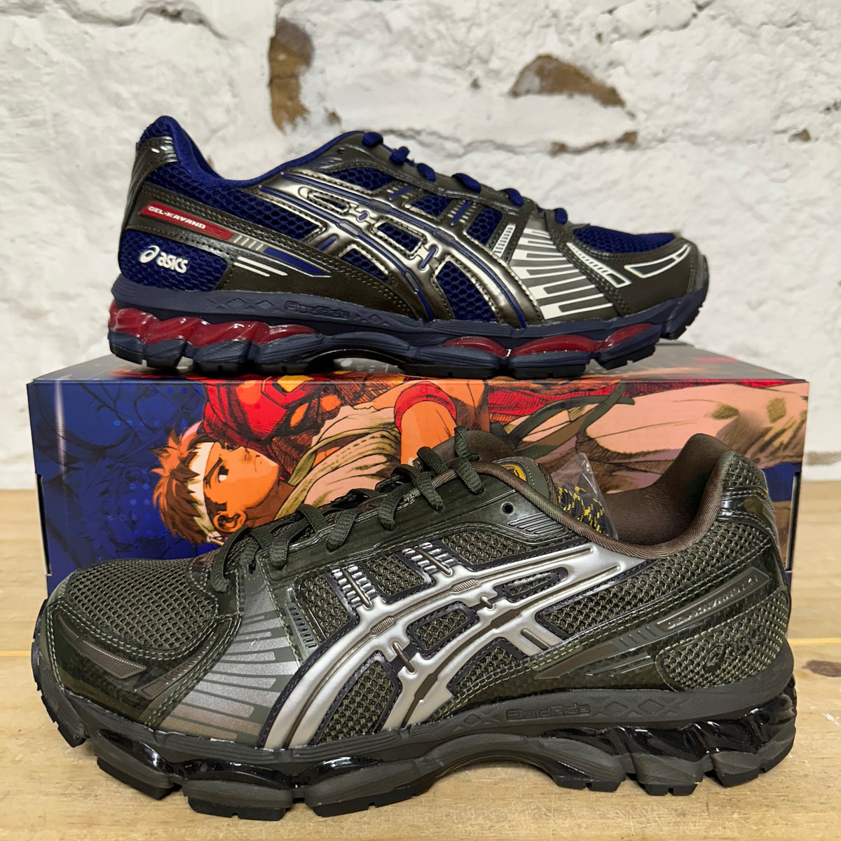 Asics Gel-Kayano 12.1 Kith Marvel Captain America v Guile Sz 10.5 DS