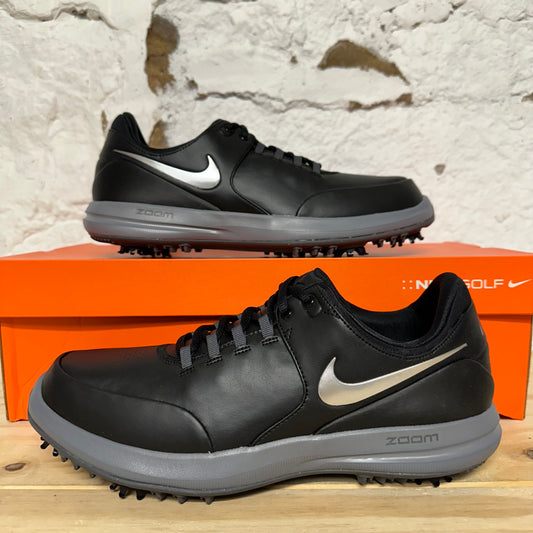 Nike Air Zoom Accurate Golf Black Metallic Silver Sz 8.5 (10W) DS