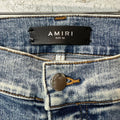 Amiri MX1 Tie Dye Washed Blue Denim Jeans Sz 36
